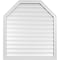 Ekena Millwork Octagonal Top Surface Mount PVC Gable Vent w/ 2"W x 1-1/2"P Brickmould Frame, 36"W x 40"H GVPOT36X4002SF - alternate 1